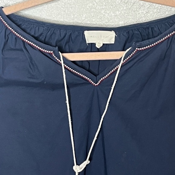 Mello Day Embroidered Sleeve Ends Top Sz Oversized XS Dress - Picture 2 of 11